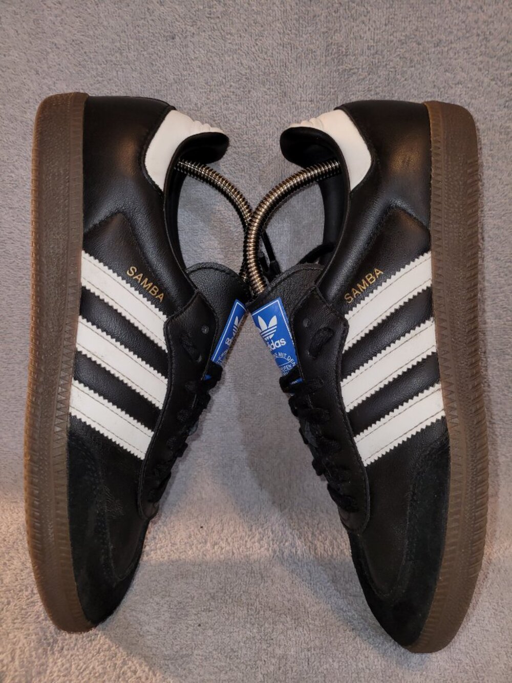 Adidas Samba OG Men's Size 8.5 Black White Brown Gum B75807 Sneakers (#1872) - Picture 6 of 16